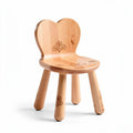 Sedia in legno a forma di cuore con decorazioni 30 x 30 x 35cm