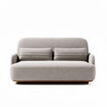 Divano in tessuto grigio con cuscini rimovibili 200 x 100 x 85cm